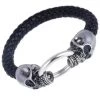 Gothic And Steampunk Jewellery Gothic Skulls Rope Bracelet Gothic Jewellery