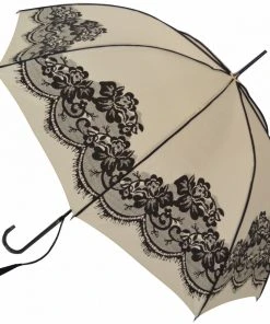 Soake Vintage Lace Umbrella / Parasol Cream All Steampunk Accessories