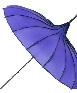 Soake Purple Ribbed Pagoda Umbrella / Parasol All Steampunk Accessories