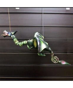 Ancient Wisdom Large Green Coconut Dragon Mobile 50cm