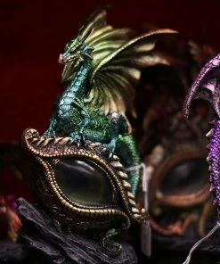 Puckator Green Dragon Figurine On LED Dragon Eye 10 Puckator Green Dragon Figurine On LED Dragon Eye