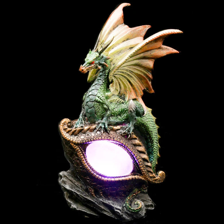 Puckator Green Dragon Figurine On LED Dragon Eye 4 Puckator Green Dragon Figurine On LED Dragon Eye