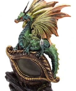 Puckator Green Dragon Figurine On LED Dragon Eye