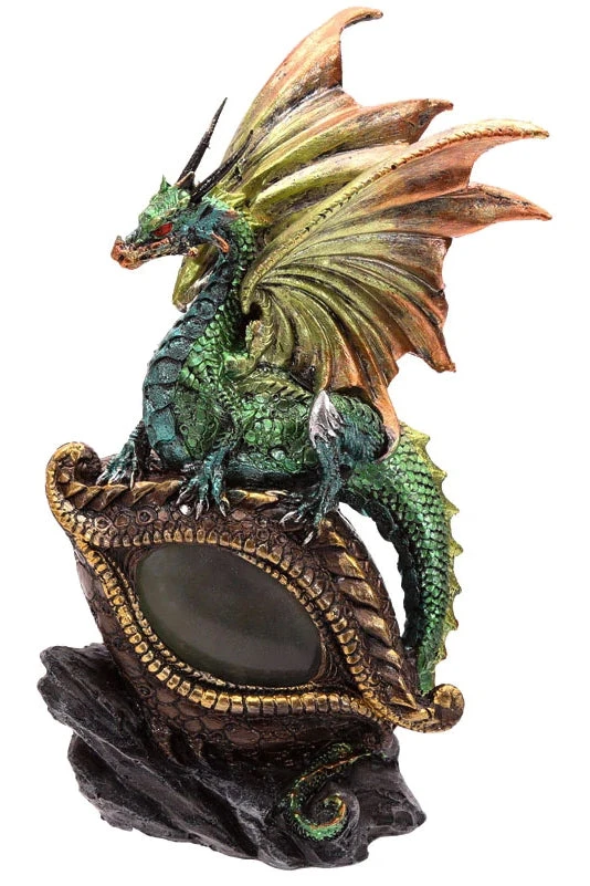 Puckator Green Dragon Figurine On LED Dragon Eye 3 Puckator Green Dragon Figurine On LED Dragon Eye