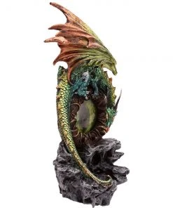 Puckator Green Dragon Figurine With Dragon Eye All Homeware