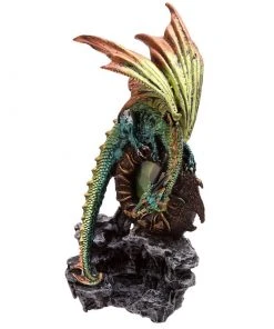Puckator Green Dragon Figurine With Dragon Eye All Homeware