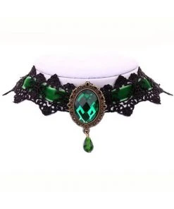 Lace Jewellery Gothic Jewellery Green Velvet Victorian Gothic Lace Choker