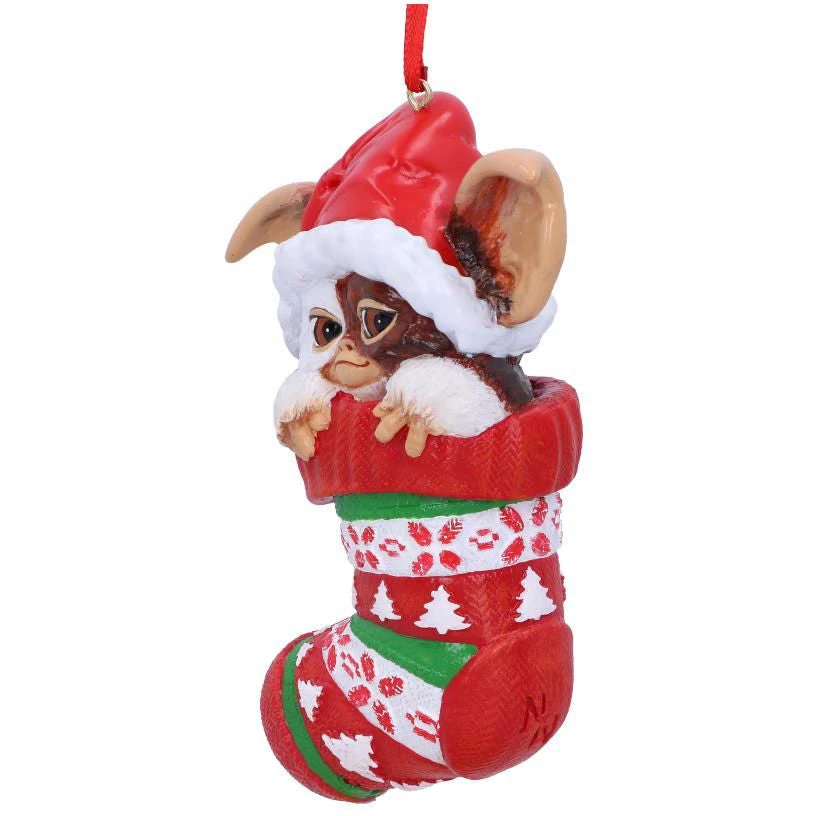 Nemesis Now Gremlins Gizmo In Stocking Hanging Ornament 4 Nemesis Now Gremlins Gizmo In Stocking Hanging Ornament