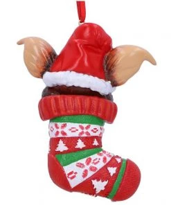 Nemesis Now Gremlins Gizmo In Stocking Hanging Ornament 11 Nemesis Now Gremlins Gizmo In Stocking Hanging Ornament