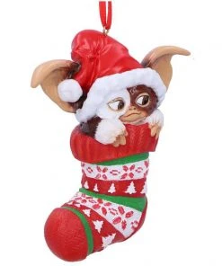 Nemesis Now Gremlins Gizmo In Stocking Hanging Ornament 12 Nemesis Now Gremlins Gizmo In Stocking Hanging Ornament