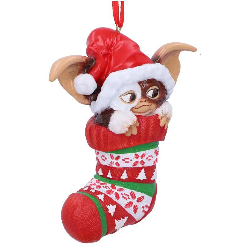 Nemesis Now Gremlins Gizmo In Stocking Hanging Ornament 6 Nemesis Now Gremlins Gizmo In Stocking Hanging Ornament