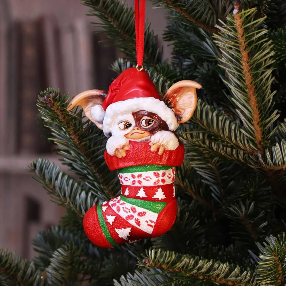 Nemesis Now Gremlins Gizmo In Stocking Hanging Ornament 9 Nemesis Now Gremlins Gizmo In Stocking Hanging Ornament