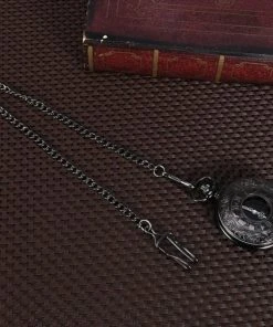 Pocketwatches Gunmetal Steampunk Pocket Watch With Watch Chain