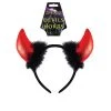 Kinkyangel Halloween Costumes Halloween Metallic Red Devil Horns Black Faux Fur On Headband