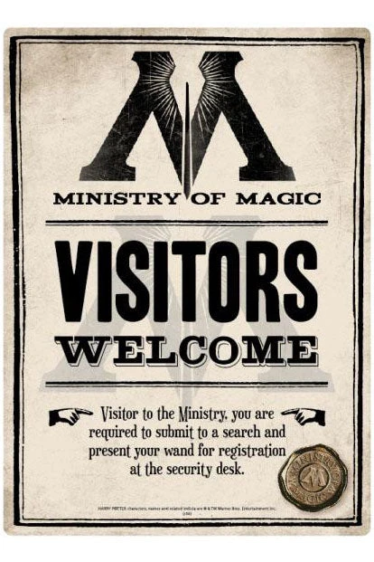 Half Moon Bay Harry Potter Ministry Of Magic Sign 3 Half Moon Bay Harry Potter Ministry Of Magic Sign
