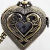 Pocketwatches Heart Shaped Pocketwatch Necklace Antique Bronze Steampunk Jewellery
