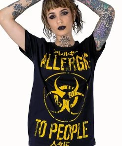 Innocent Clothing All Ladies Clothing Heartless Allergic T-Shirt