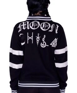 Innocent Clothing Heartless Moon Kitty Varsity Top