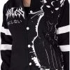 Innocent Clothing Heartless Moon Kitty Varsity Top