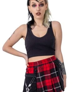 Innocent Clothing Heartless Souless Red Check Skirt All Ladies Clothing