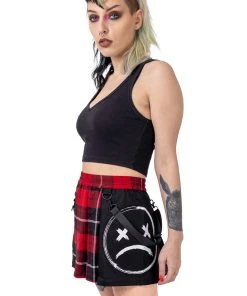 Innocent Clothing Heartless Souless Red Check Skirt All Ladies Clothing