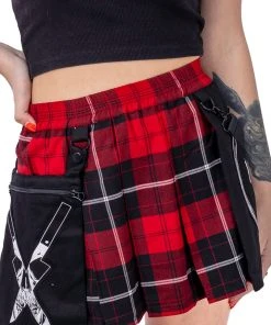 Innocent Clothing Heartless Souless Red Check Skirt All Ladies Clothing