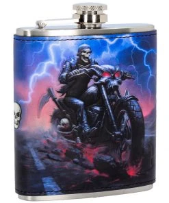 Nemesis Now Jame Ryman Hell On The Highway Hip Flask