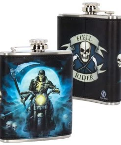 Nemesis Now Hip Flasks James Ryman Hell Rider Hip Flask 12 Nemesis Now Hip Flasks James Ryman Hell Rider Hip Flask