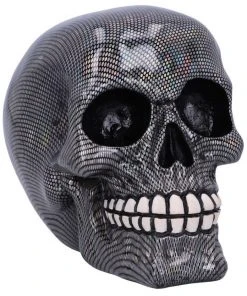 Nemesis Now All Homeware Holographic Silver Fishnet Skull 10 Nemesis Now All Homeware Holographic Silver Fishnet Skull