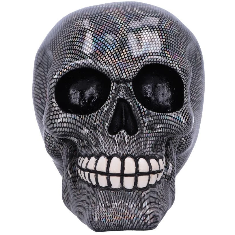 Nemesis Now All Homeware Holographic Silver Fishnet Skull 5 Nemesis Now All Homeware Holographic Silver Fishnet Skull