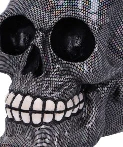 Nemesis Now All Homeware Holographic Silver Fishnet Skull 14 Nemesis Now All Homeware Holographic Silver Fishnet Skull