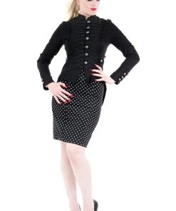 H&R London Ladies Fitted Military Tailcoat Military Uniforms