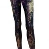 H&R London Marina Golden Print Snake Skin Leggings