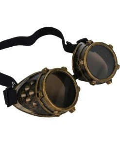 Victorian Brass Studded Steampunk Goggles All Steampunk Accessories