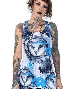 Innocent Clothing Innocent Watercolour Owl Top All Ladies Clothing
