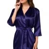 Chemises, Nightwear Irall Aria Dressing Gown Navy