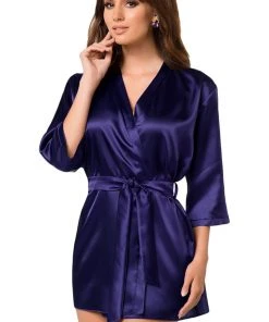Chemises, Nightwear Irall Aria Dressing Gown Navy