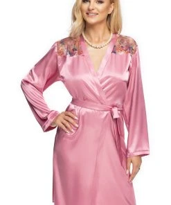 Irall Shelby Dressing Gown Dusty Rose