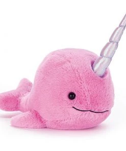 Jellycat Sea Sorbet Fuchsia 23cm Narwhal Plush