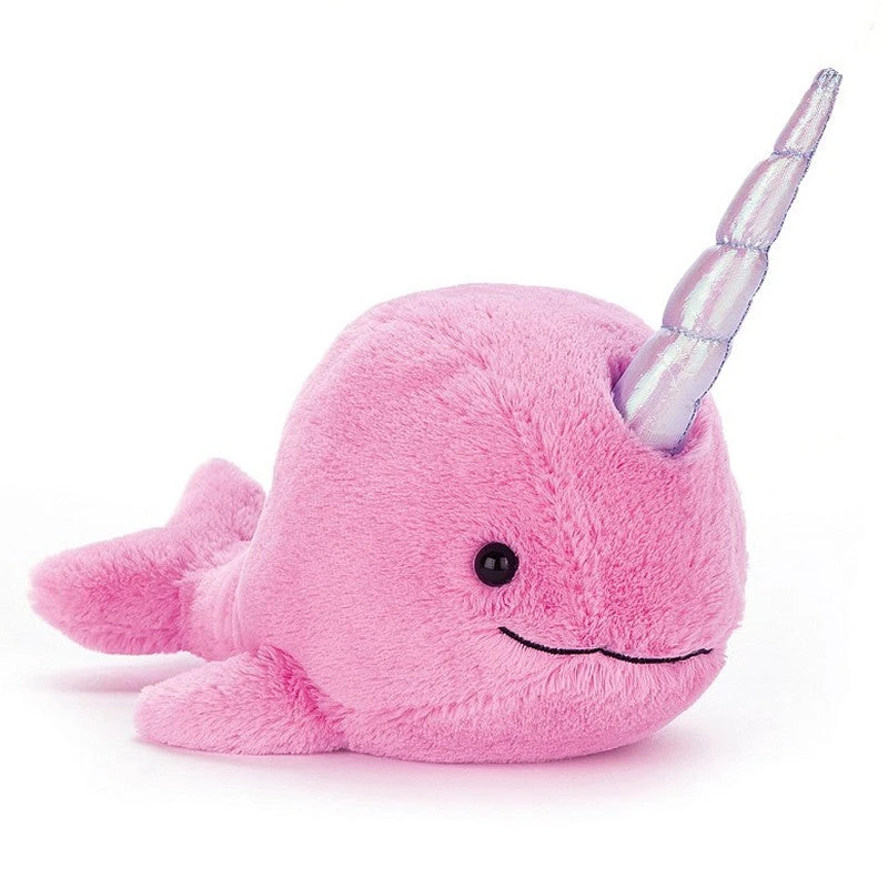 Jellycat Sea Sorbet Fuchsia 23cm Narwhal Plush 4 Jellycat Sea Sorbet Fuchsia 23cm Narwhal Plush