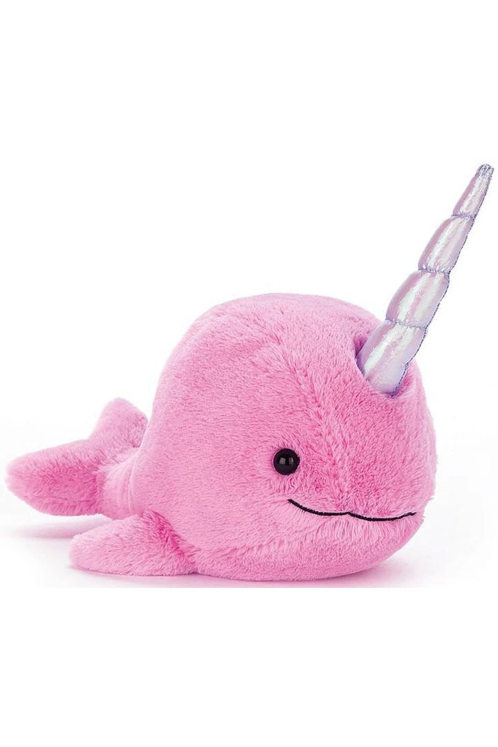 Jellycat Sea Sorbet Fuchsia 23cm Narwhal Plush 3 Jellycat Sea Sorbet Fuchsia 23cm Narwhal Plush