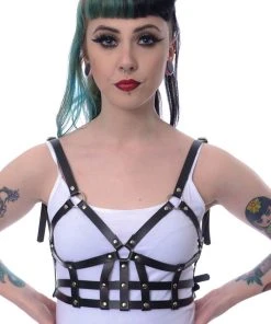 Innocent Clothing Poizen Justice Harness Ladies Fetish Clothing