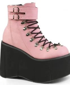 All Footwear Demonia KERA-21 Boots Pink