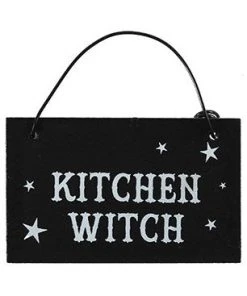 Something Different Kitchen Witch Witchy Hanging Mini Sign