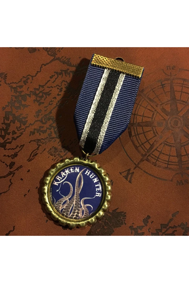 Dragophelion Designs Steampunk Jewellery Kraken Hunter Steampunk Medal 3 Dragophelion Designs Steampunk Jewellery Kraken Hunter Steampunk Medal