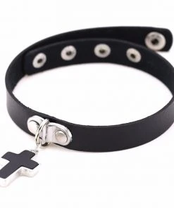 Gothic Collars Black Gothic Cross Choker Gothic Jewellery