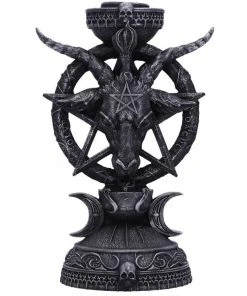 Nemesis Now All Homeware Pair Of Light Of Baphomet Candle Holders