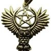 Lisa Parker Jewellery All Jewellery Lisa Parker Owl Pentagram Pendant Bronze