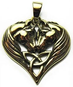 Lisa Parker Jewellery Lisa Parker Unicorn Heart Pendant Bronze All Jewellery