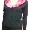 Voodoo Vixen Living Dead Souls Black Knit Cardigan All Ladies Clothing